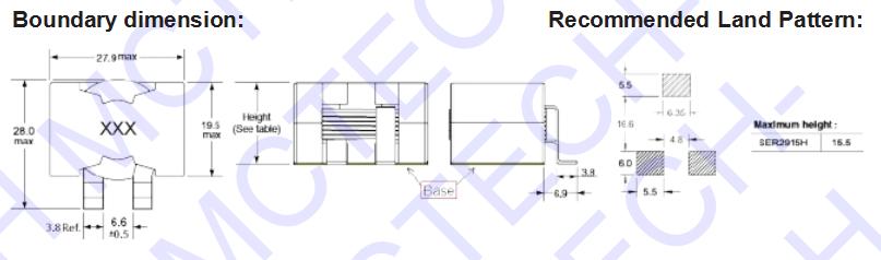 Inductor SER2800 2900 Series